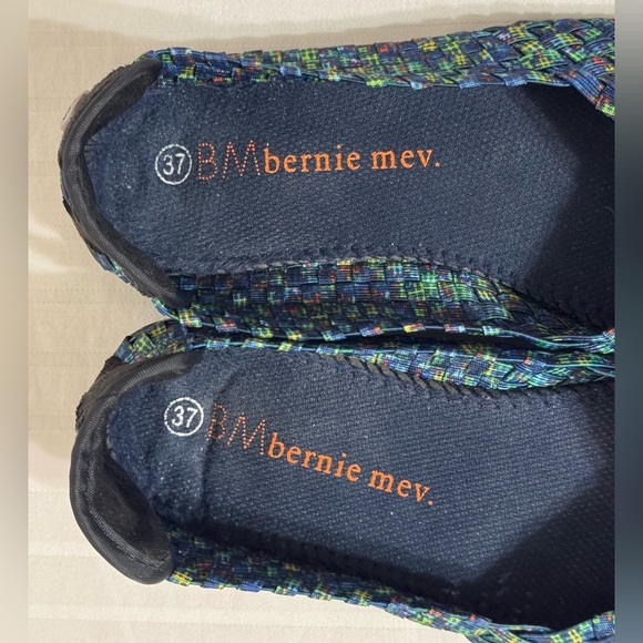 Bernie Mev Catwalk Woven Ballet Flats US 6-6.5 EU37 Blue Multi Stretch Slip On - Picture 6 of 16